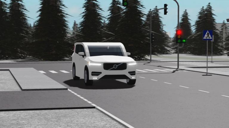 Białe Volvo Suv