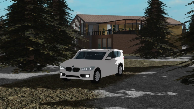 Białe BMW